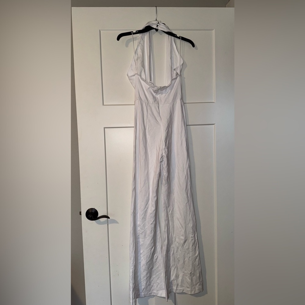 Amanda Uprichard White Crossneck Jumpsuit Small - Picture 3 of 5